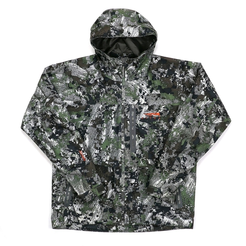 Sitka Gear Downpour Mens Large Gore-Tex Jacket Optifade Waterfowl Marsh Camo